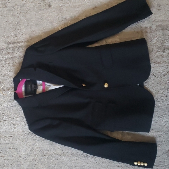 J.Crew Black Paperboy Blazer Modern Prep Academia Style - Picture 5 of 11